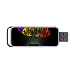 Flowers Painting Still Life Plant Portable Usb Flash (one Side) by Simbadda