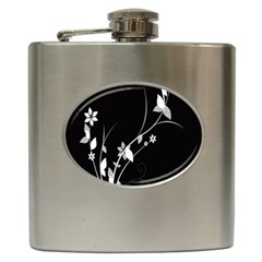 Plant Flora Flowers Composition Hip Flask (6 Oz) by Simbadda