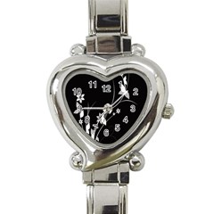 Plant Flora Flowers Composition Heart Italian Charm Watch by Simbadda