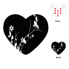 Plant Flora Flowers Composition Playing Cards (heart)  by Simbadda