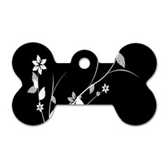 Plant Flora Flowers Composition Dog Tag Bone (one Side) by Simbadda