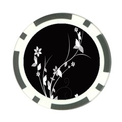 Plant Flora Flowers Composition Poker Chip Card Guard by Simbadda