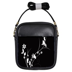 Plant Flora Flowers Composition Girls Sling Bags by Simbadda