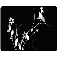 Plant Flora Flowers Composition Double Sided Fleece Blanket (medium)  by Simbadda