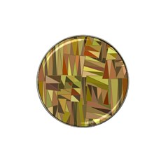 Earth Tones Geometric Shapes Unique Hat Clip Ball Marker by Simbadda