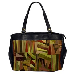 Earth Tones Geometric Shapes Unique Office Handbags