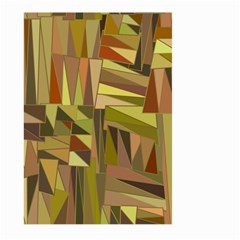 Earth Tones Geometric Shapes Unique Large Garden Flag (Two Sides)