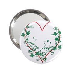 Heart Ranke Nature Romance Plant 2 25  Handbag Mirrors by Simbadda