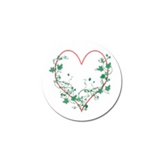 Heart Ranke Nature Romance Plant Golf Ball Marker by Simbadda