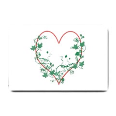 Heart Ranke Nature Romance Plant Small Doormat  by Simbadda