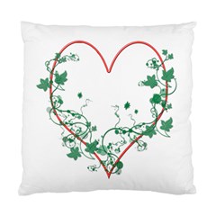 Heart Ranke Nature Romance Plant Standard Cushion Case (two Sides) by Simbadda