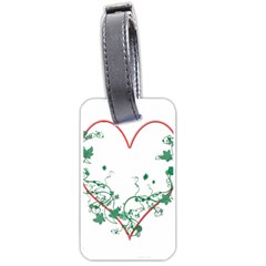 Heart Ranke Nature Romance Plant Luggage Tags (one Side)  by Simbadda