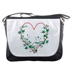 Heart Ranke Nature Romance Plant Messenger Bags by Simbadda