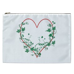 Heart Ranke Nature Romance Plant Cosmetic Bag (xxl)  by Simbadda