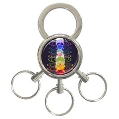 Chakra Spiritual Flower Energy 3-ring Key Chains by Simbadda