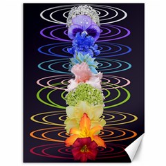 Chakra Spiritual Flower Energy Canvas 36  X 48   by Simbadda