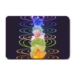 Chakra Spiritual Flower Energy Small Doormat  by Simbadda