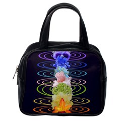 Chakra Spiritual Flower Energy Classic Handbags (one Side) by Simbadda