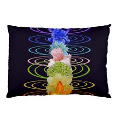 Chakra Spiritual Flower Energy Pillow Case (two Sides) by Simbadda