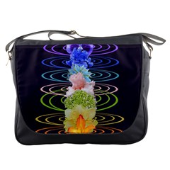 Chakra Spiritual Flower Energy Messenger Bags by Simbadda