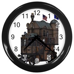 Steampunk Lock Fantasy Home Wall Clocks (black) by Simbadda