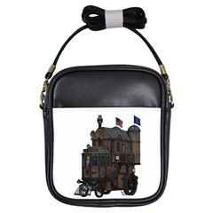 Steampunk Lock Fantasy Home Girls Sling Bags by Simbadda