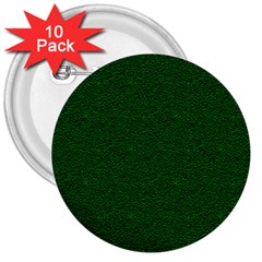 Texture Green Rush Easter 3  Buttons (10 Pack)  by Simbadda