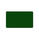 Texture Green Rush Easter Magnet (Name Card) Front