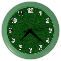 Texture Green Rush Easter Color Wall Clocks by Simbadda