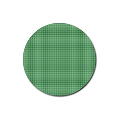 Green1 Rubber Coaster (round)  by PhotoNOLA