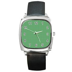 Green1 Square Metal Watch by PhotoNOLA