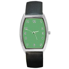 Green1 Barrel Style Metal Watch by PhotoNOLA