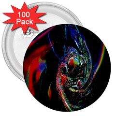 Abstraction Dive From Inside 3  Buttons (100 Pack)  by Simbadda