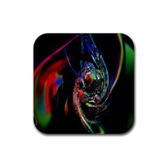 Abstraction Dive From Inside Rubber Coaster (square)  by Simbadda