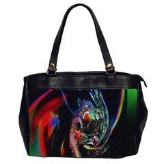 Abstraction Dive From Inside Office Handbags (2 Sides)  by Simbadda