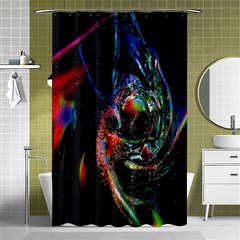 Abstraction Dive From Inside Shower Curtain 48  X 72  (small)  by Simbadda