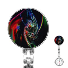 Abstraction Dive From Inside Stainless Steel Nurses Watch by Simbadda