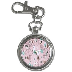 Background Texture Flowers Leaves Buds Key Chain Watches by Simbadda