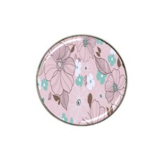 Background Texture Flowers Leaves Buds Hat Clip Ball Marker (10 Pack) by Simbadda