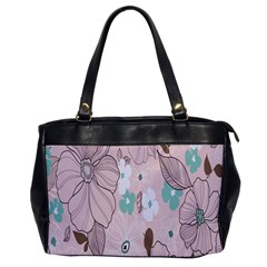 Background Texture Flowers Leaves Buds Office Handbags by Simbadda