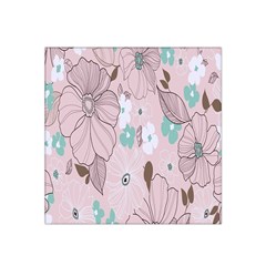 Background Texture Flowers Leaves Buds Satin Bandana Scarf by Simbadda