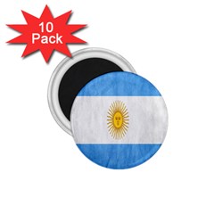 Argentina Texture Background 1 75  Magnets (10 Pack)  by Simbadda