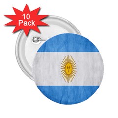 Argentina Texture Background 2 25  Buttons (10 Pack)  by Simbadda