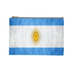 Argentina Texture Background Cosmetic Bag (large)  by Simbadda