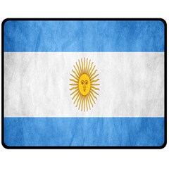 Argentina Texture Background Fleece Blanket (medium)  by Simbadda