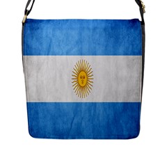 Argentina Texture Background Flap Messenger Bag (l)  by Simbadda