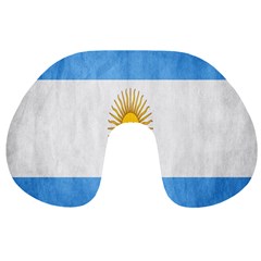 Argentina Texture Background Travel Neck Pillows by Simbadda