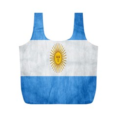 Argentina Texture Background Full Print Recycle Bags (m)  by Simbadda