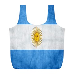 Argentina Texture Background Full Print Recycle Bags (l)  by Simbadda