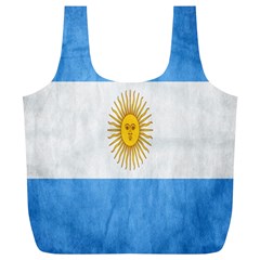 Argentina Texture Background Full Print Recycle Bags (l)  by Simbadda